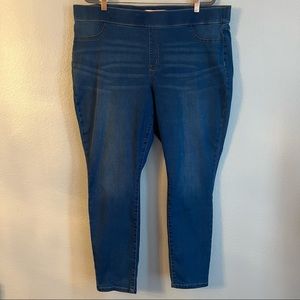 People’s Liberation Womens Medium Wash Skinny Jeans 22W